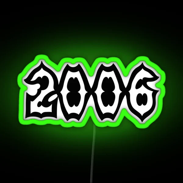 Year 2006 RGB Neon Sign