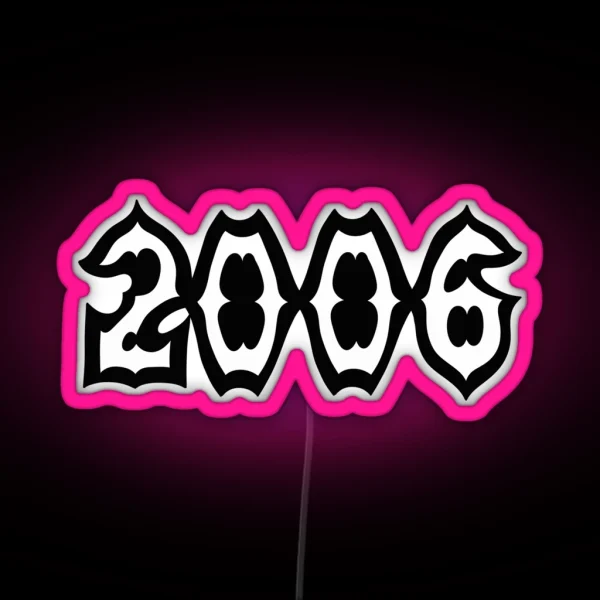 Year 2006 RGB Neon Sign