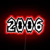 Retro 2006 Neon Sign Featuring Vibrant RGB Color Scheme.