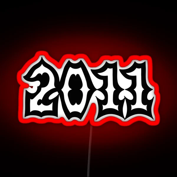 Year 2011 RGB Neon Sign
