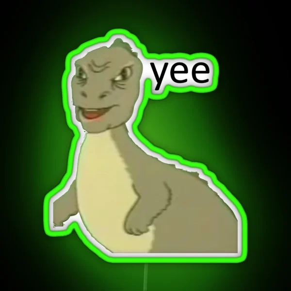 Yee Dinosaur Maym Version 1 Video Quality RGB Neon Sign