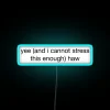 Vibrant Yee Haw Color Changing Neon Sign for Country Western Decor
