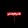 Neon Sign with Humorous 'Yeeted' and Colorful RGB Lighting Effect