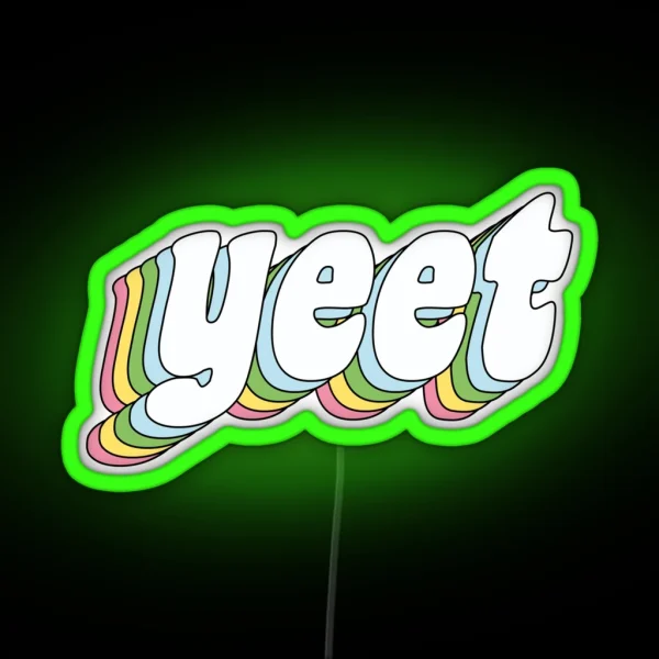 Yeet RGB Neon Sign