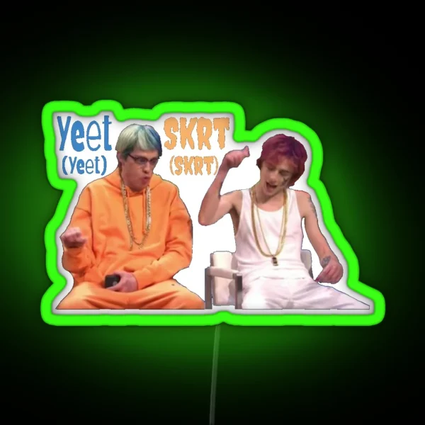 Yeet Skrt RGB Neon Sign