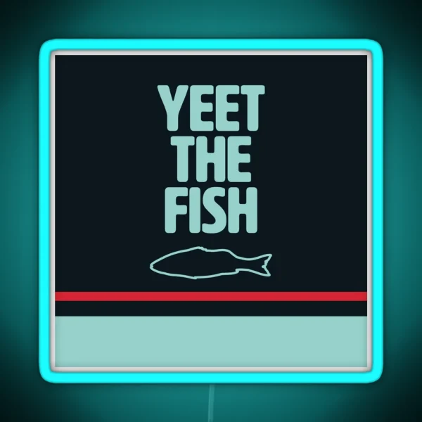 YEET THE FISH Seattle Kraken RGB Neon Sign