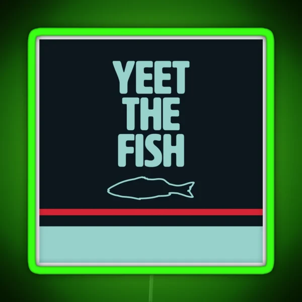 YEET THE FISH Seattle Kraken RGB Neon Sign