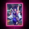 Vibrant Yelan Fan Art Genshin Impact Anime Neon LED Sign Decoration