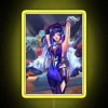 RGB Neon Sign with Customizable Yelan Artwork Inspired by Genshin Impact