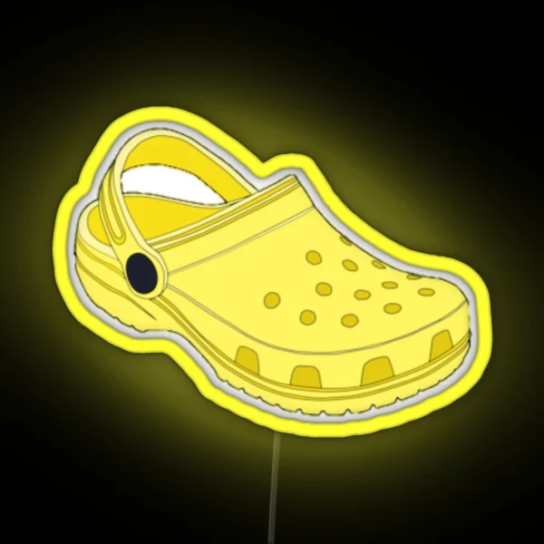 Yellow Croc Led RGB Neon Sign