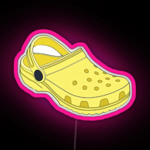 Yellow Croc RGB Neon Sign