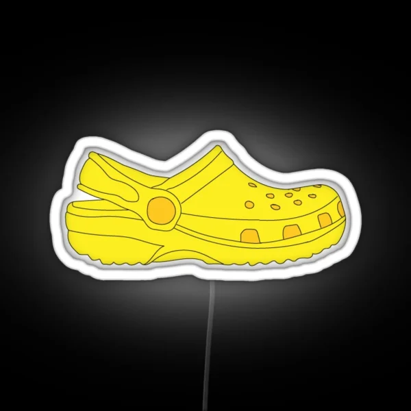 Yellow Croc RGB Neon Sign