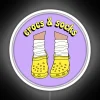 Brighten up any room with vibrant yellow neon Crocs display