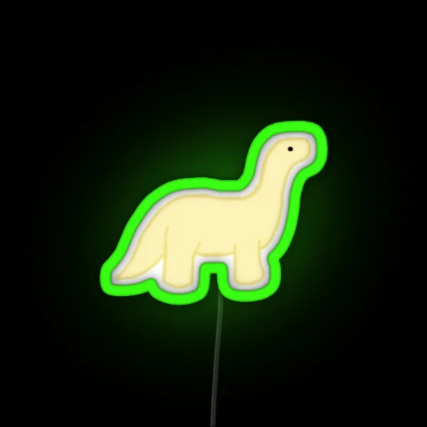 Yellow Dinosaur Led RGB Neon Sign
