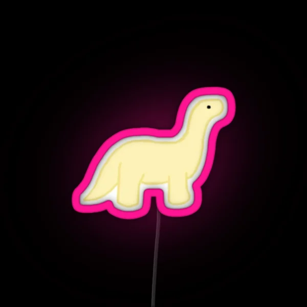 Yellow Dinosaur Led RGB Neon Sign