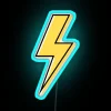 Vibrant Neon Wall Sign with Colorful Yellow Flashing LED Display