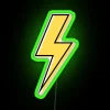 Vibrant yellow flash pattern RGB neon sign home decorative lighting