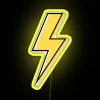 Eye-catching yellow flash pattern RGB neon light display sign