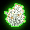 Vibrant Yellow Floral Sunflower Patterned Neon Sign for Modern Home Decor