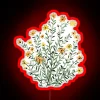 Vibrant Yellow Floral Sunflower Glow with RGB Neon LED Lighted Sign.