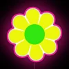 Colorful Hand Painted Artistic Large Scale Yellow & Green Hippy Sign