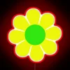 Add vibrant psychedelic bohemian charm with this colorful neon sign.