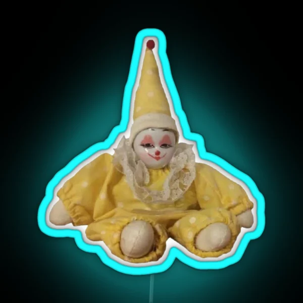 Yellow Pee Clown RGB Neon Sign