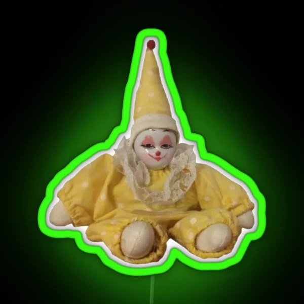 Yellow Pee Clown RGB Neon Sign