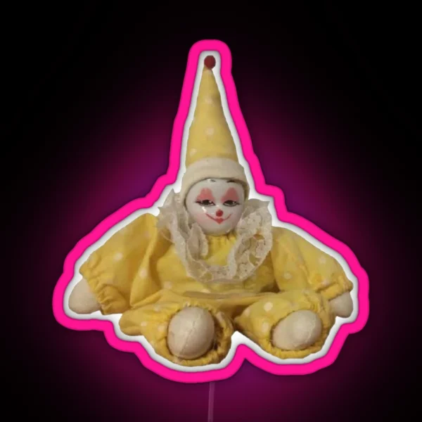 Yellow Pee Clown RGB Neon Sign