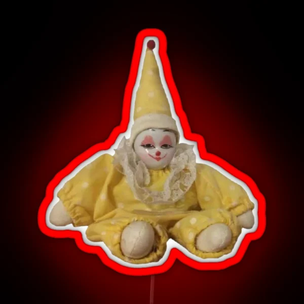 Yellow Pee Clown RGB Neon Sign