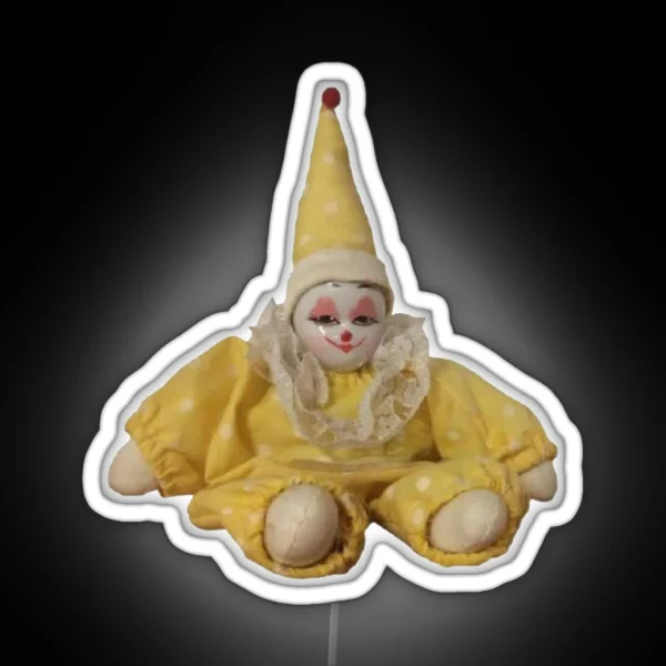Yellow Pee Clown RGB Neon Sign