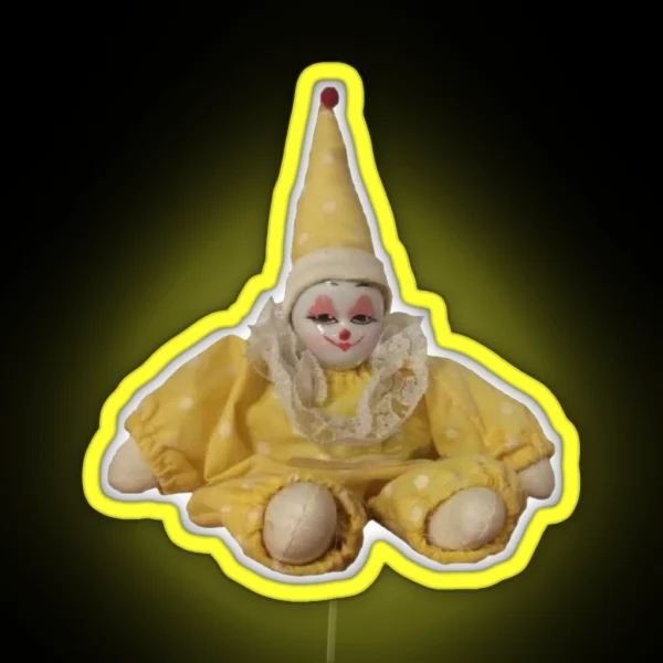Yellow Pee Clown RGB Neon Sign