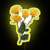 RGB neon digital display for personalized floral theme decoration led