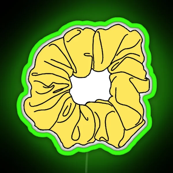 Yellow Scrunchie Led RGB Neon Sign