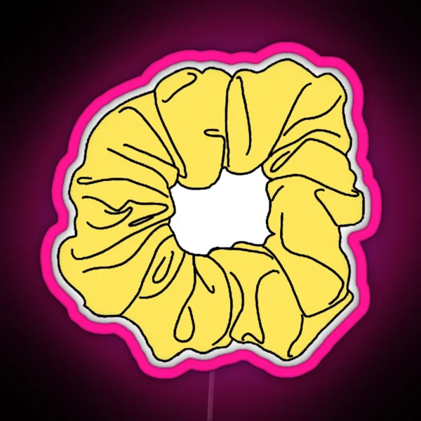 Yellow Scrunchie Led RGB Neon Sign