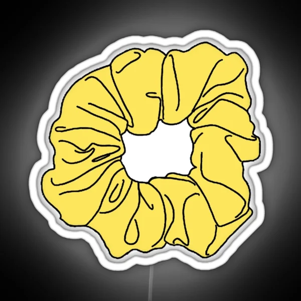 Yellow Scrunchie Led RGB Neon Sign