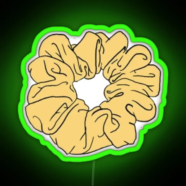 Yellow Scrunchie RGB Neon Sign