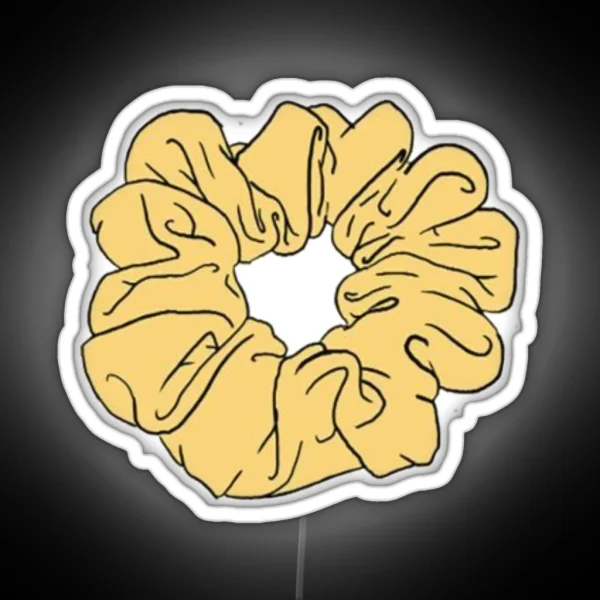 Yellow Scrunchie RGB Neon Sign