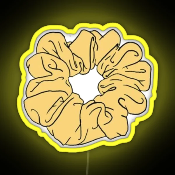 Yellow Scrunchie RGB Neon Sign