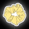 Radiant Yellow Neon Scrunchie with Glowing RGB Color Accents