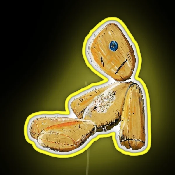 Yellow Shield RGB Neon Sign
