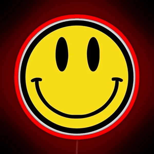 Yellow Smiley Face Led RGB Neon Sign