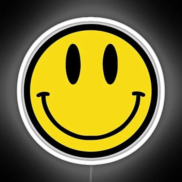 Yellow Smiley Face Led RGB Neon Sign