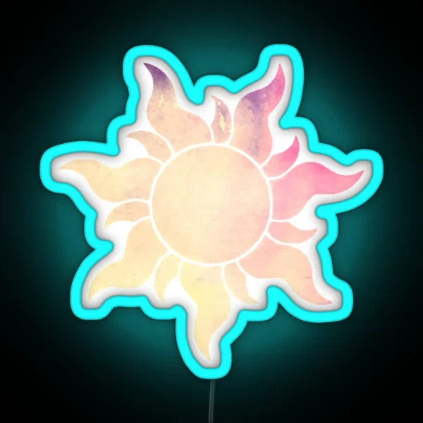 Yellow To Pink Sun RGB Neon Sign