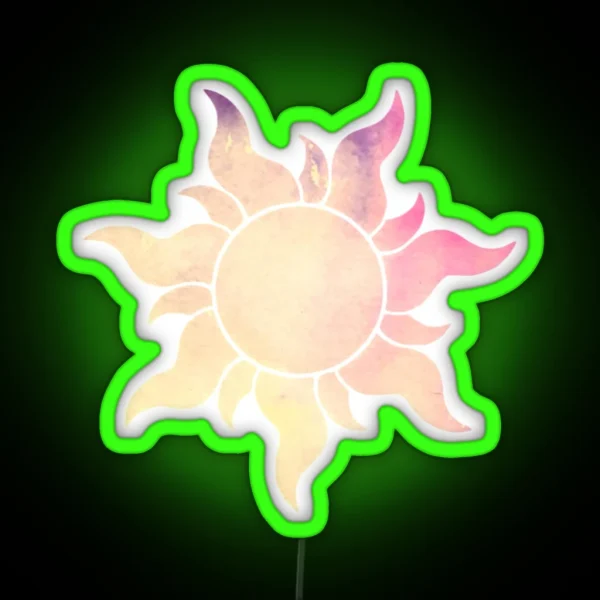 Yellow To Pink Sun RGB Neon Sign