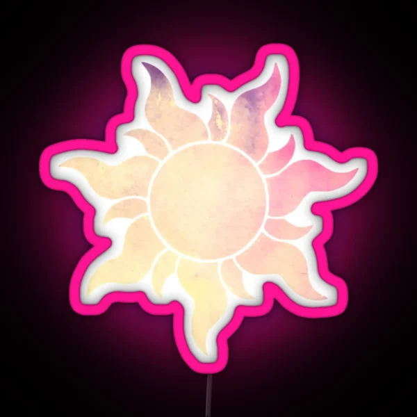 Yellow To Pink Sun RGB Neon Sign