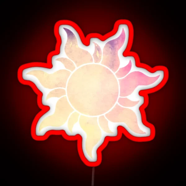 Yellow To Pink Sun RGB Neon Sign