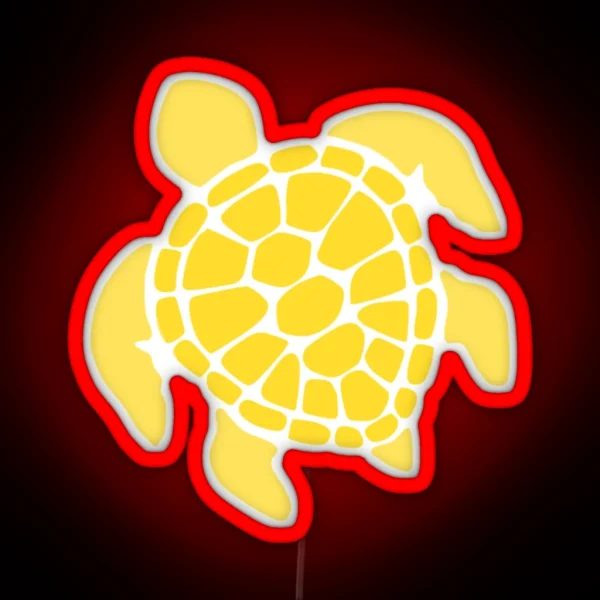 Yellow Turtle RGB Neon Sign