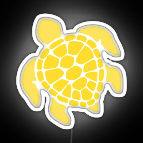 Yellow Turtle RGB Neon Sign