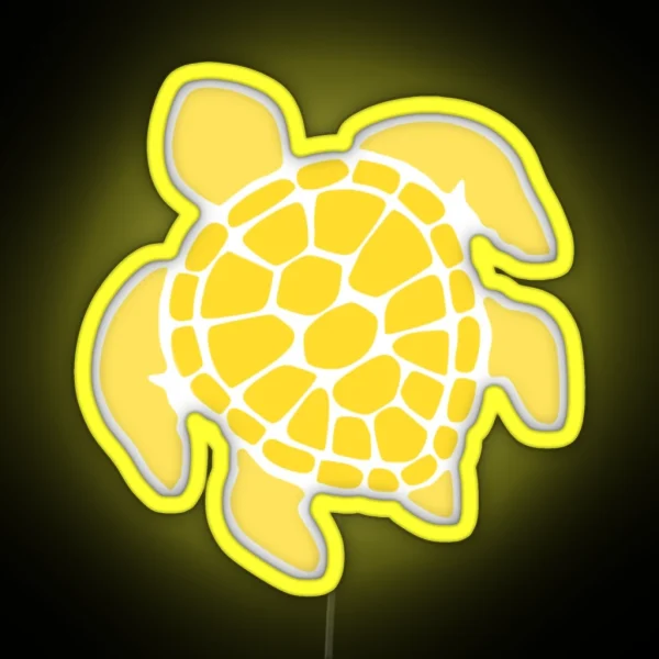 Yellow Turtle RGB Neon Sign